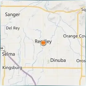 Reedley College Location Map Reedley College Location Map